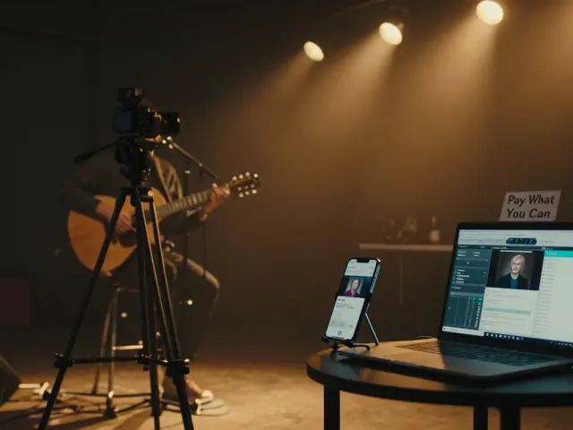 How much does it cost to host an online event for a live concert stream?