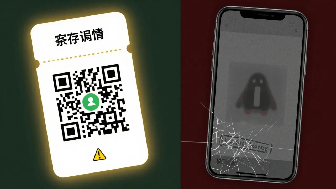 Comparison between a secure official digital ticket and a fraudulent ticket screenshot.